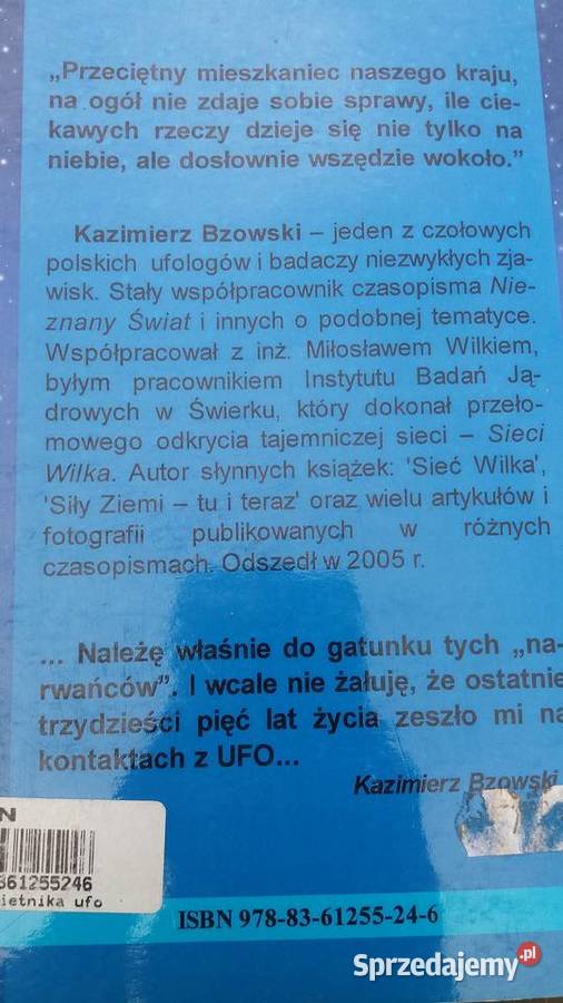 Z pamiętnika ufologa Bzowski książki ezoteryka Antykwariat