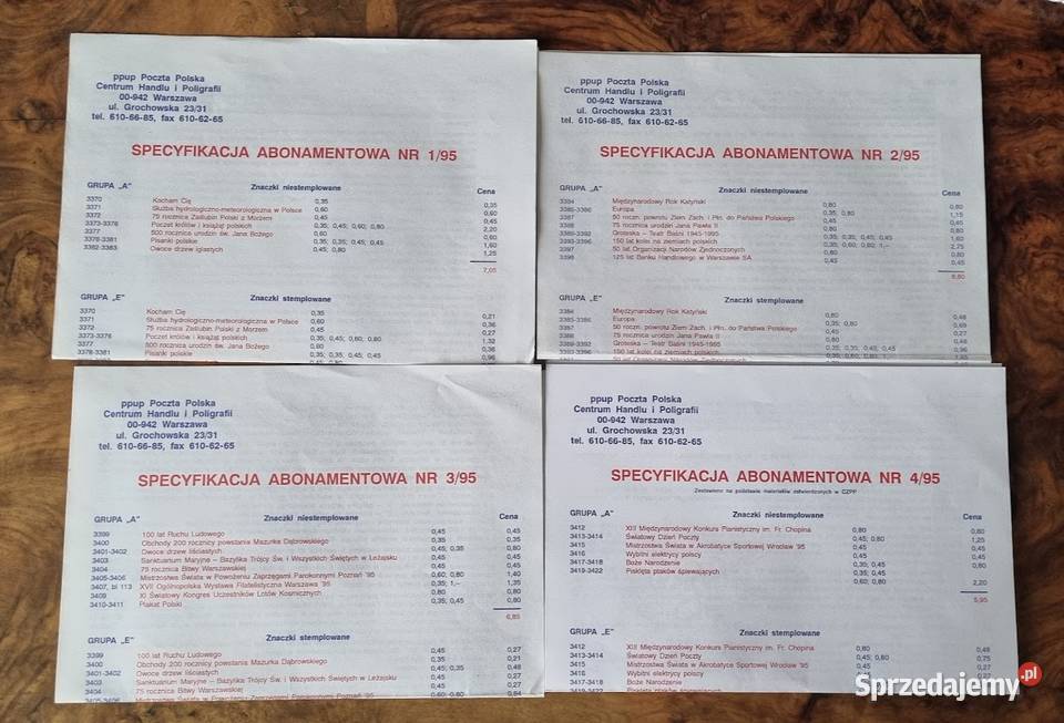 Koperty filatelistyczne specyfikacja Zielona Góra