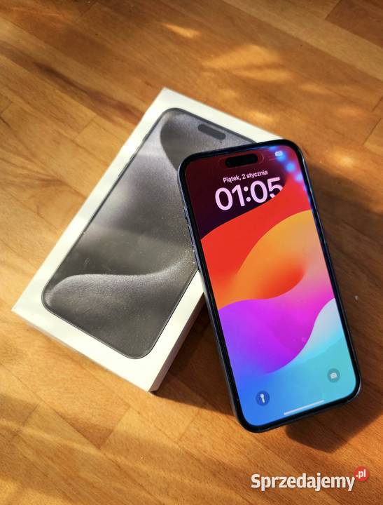 Iphone 15 pro stan idealny 256gb black titanum śląskie