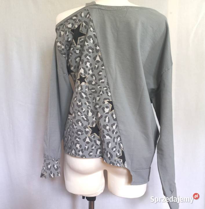 Bluza zielona Bluzka r ML bawełna Panterka NOWA Rozmiar 40(L) Moda i Styl Białystok