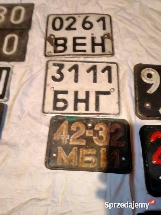 Tablica rejestracyjna Lwow1960 świętokrzyskie Pińczów