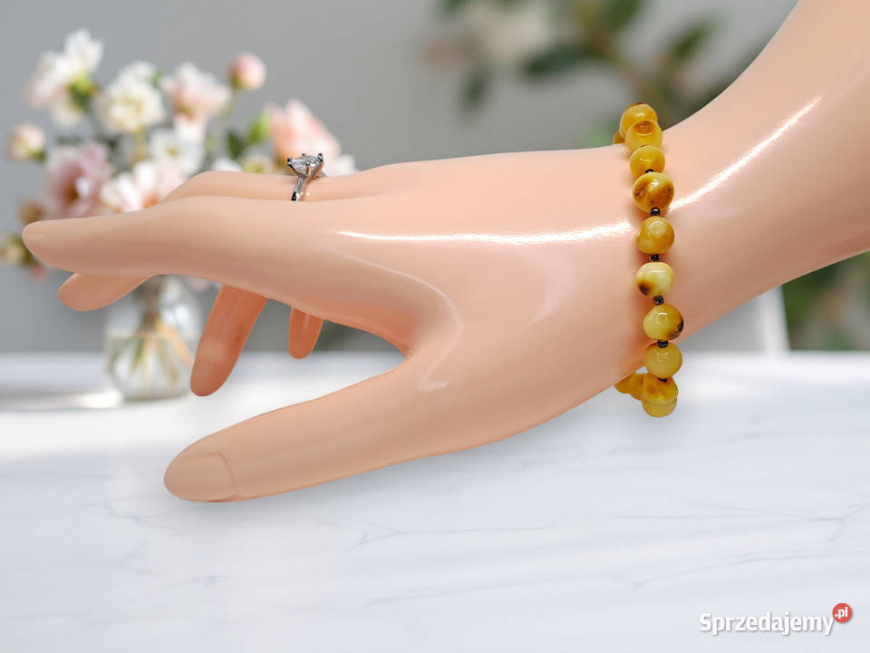 Komplet korale i bransoletka z bursztynu Warszawa sprzedam