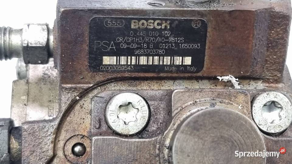 POMPA WTRYSKOWA PEUGEOT 3008 T 8 9683703780 Lipno sprzedam