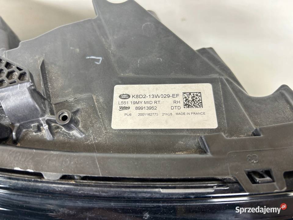 Range Rover evoque lampa przód prawa Full Led osobowe Międzychód