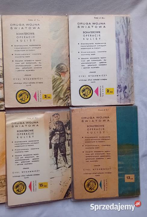 Zestaw 7 książeczek z serii Żółty Tygrys z lat