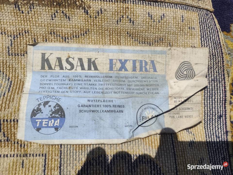 Zabytkowy dywan TEBA Kasak 360x290 wełna antyk Przeworsk