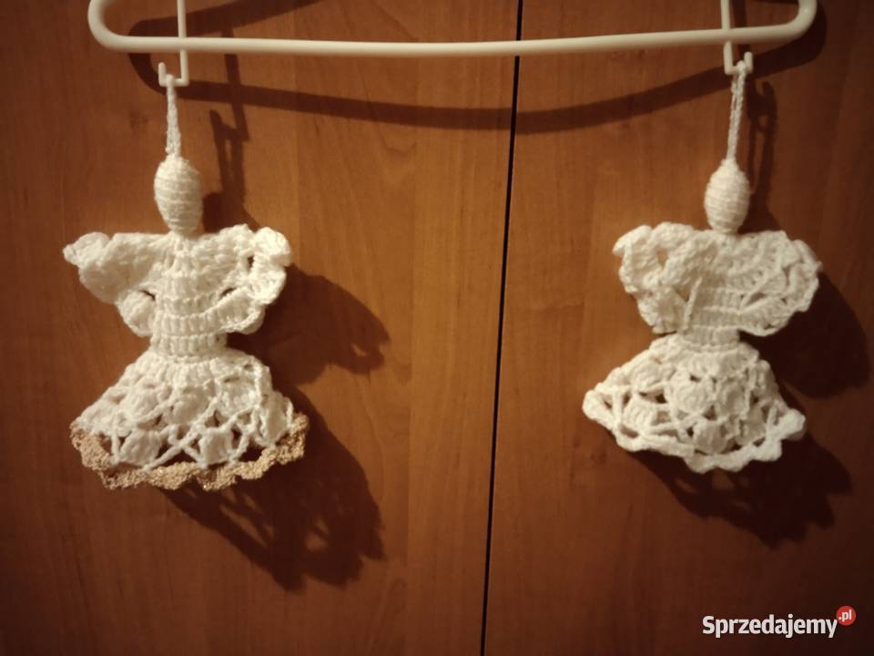 Aniołki z włóczki kordonka ozdoba okazja dolnośląskie Wrocław sprzedam