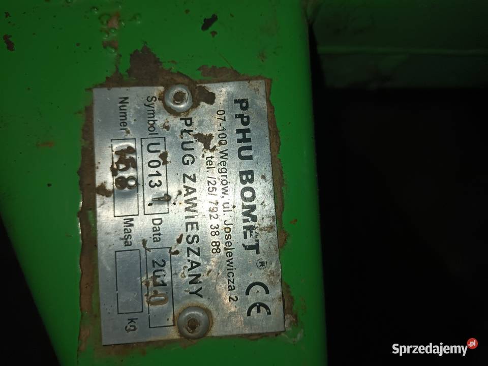 Pług bomet 3 świętokrzyskie