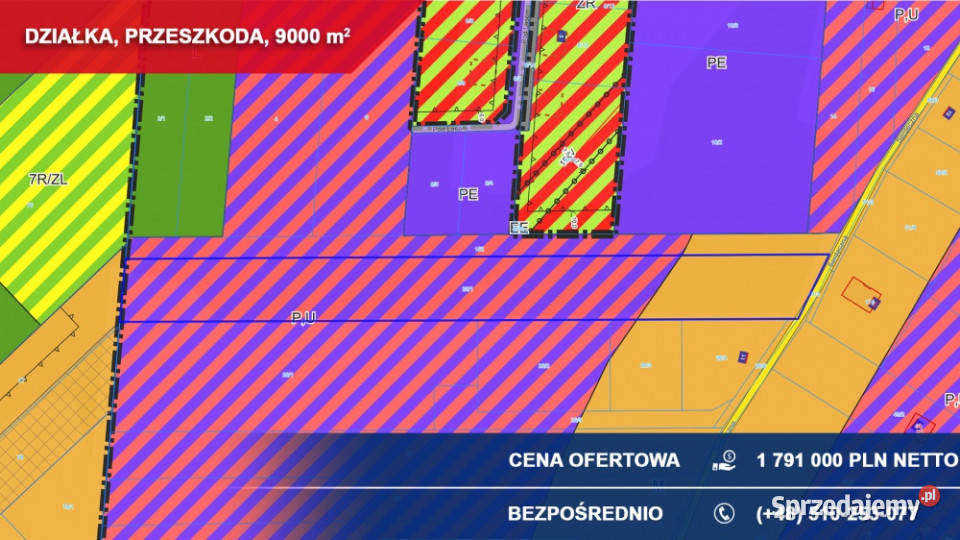 Produkcja usługi składy 9000m2 Przeszkoda gm 199zł/m2 mazowieckie