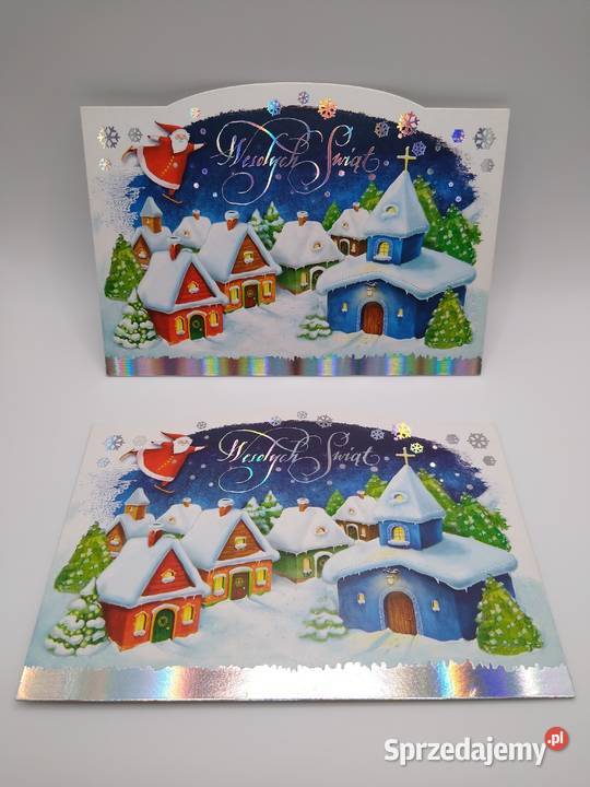 Kartka świąteczna Boże Narodzenie zestaw 3 Pan wielokolorowy