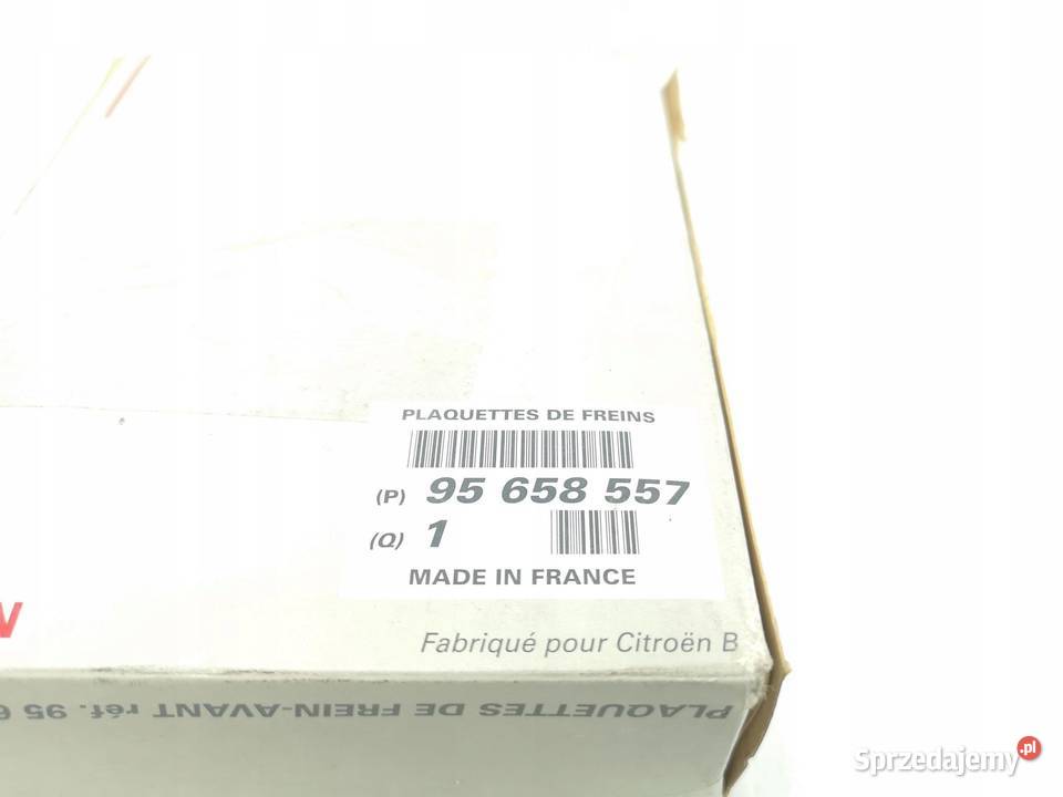 KLOCKI HAMULCOWE PRZÓD CITROEN ZX 9198 ORYGINAŁ
