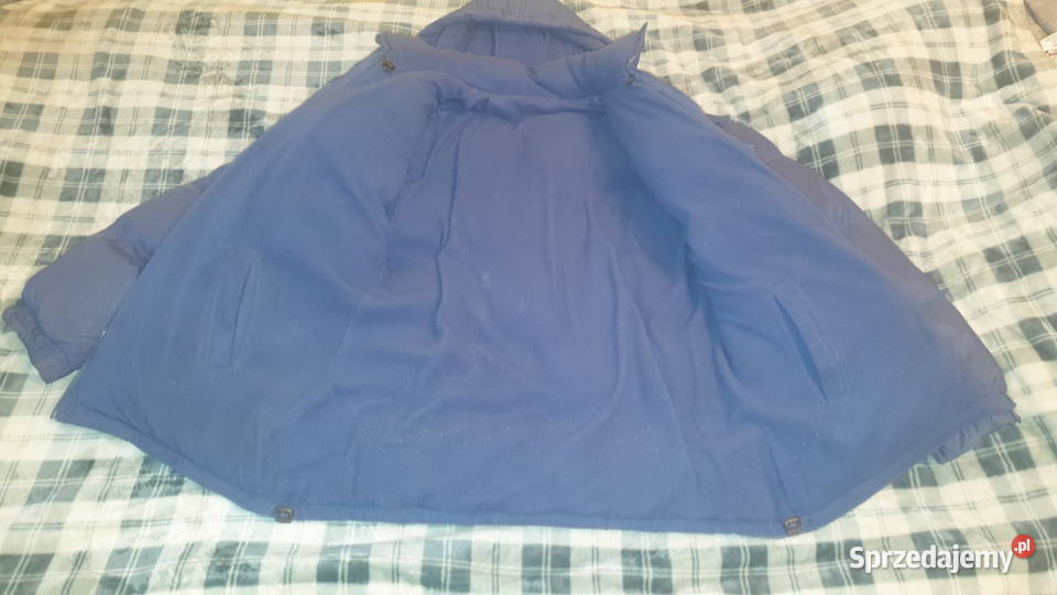 Ciepła kurtka zimowa niebieska fioletowa mazowieckie Warszawa