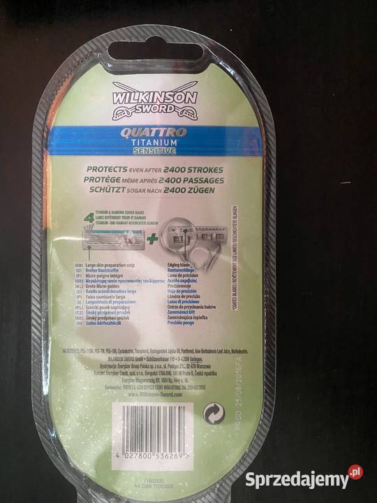 Maszynka do golenia WILKINSON QUATTRO Titanium Łódź sprzedam