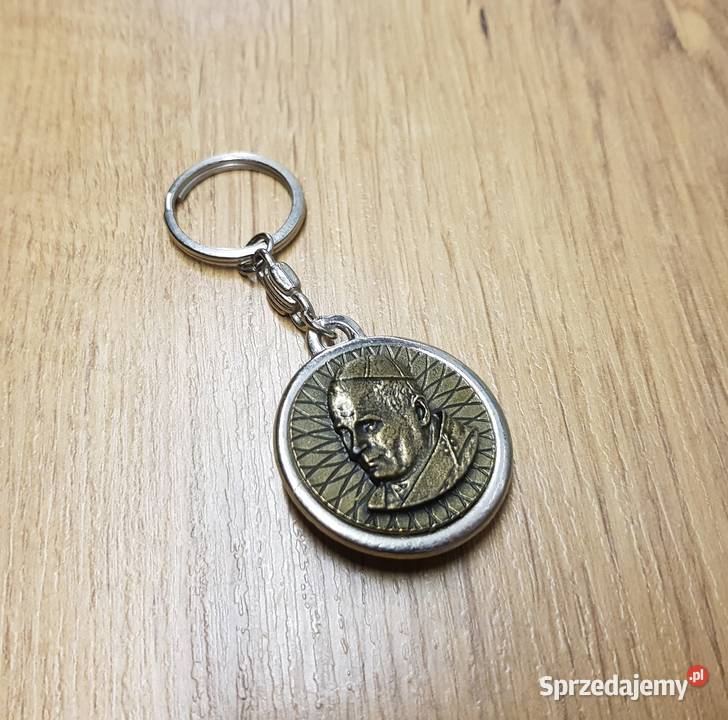 Brelok brązowy Jan Paweł II śwKrzysztof wielkopolskie