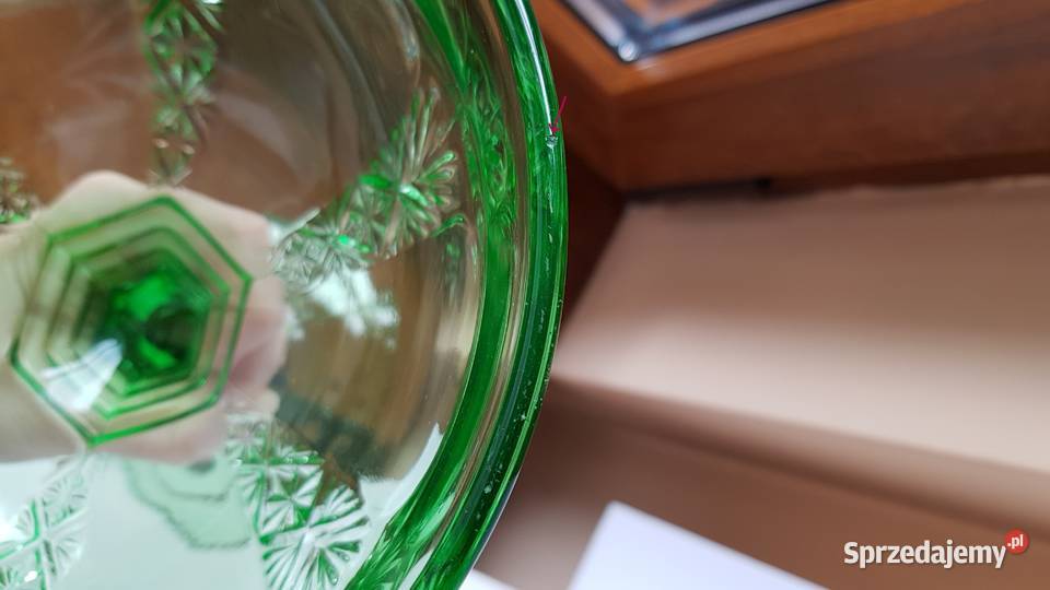 Owocarka kat 1172 Ząbkowice stare kolorowe szkło Dąbrowa Górnicza