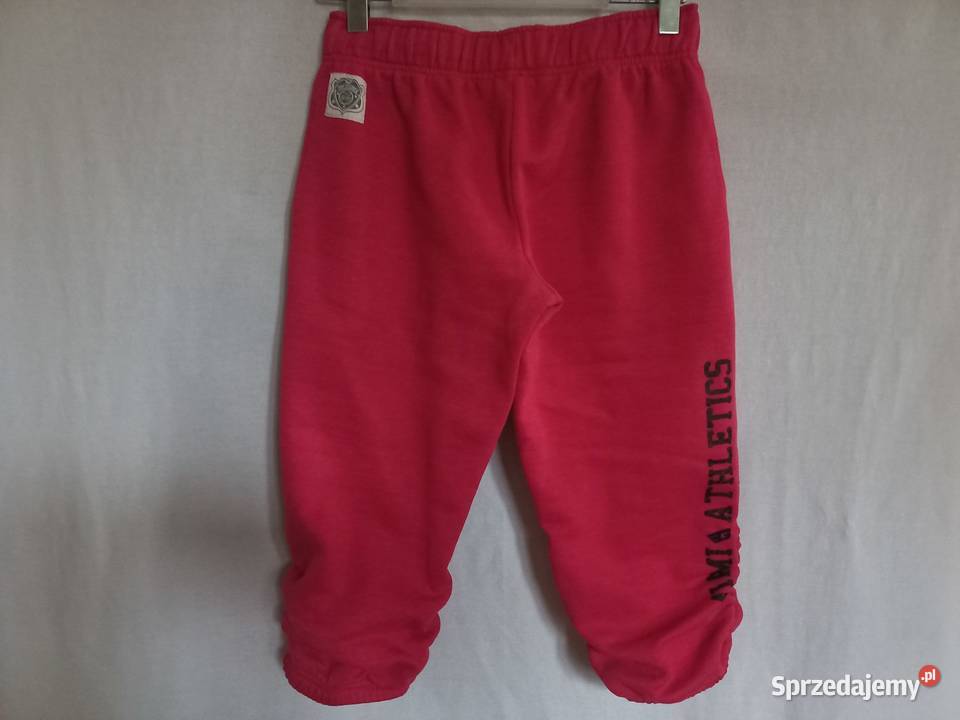 Spodnie Dresowe damskie Rybaczki r 38 Malinowe czerwony podlaskie Białystok