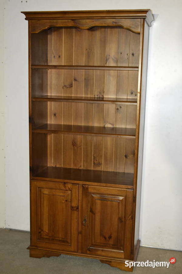 regał biblioteka sosnowa rustykalna Meble Będzin