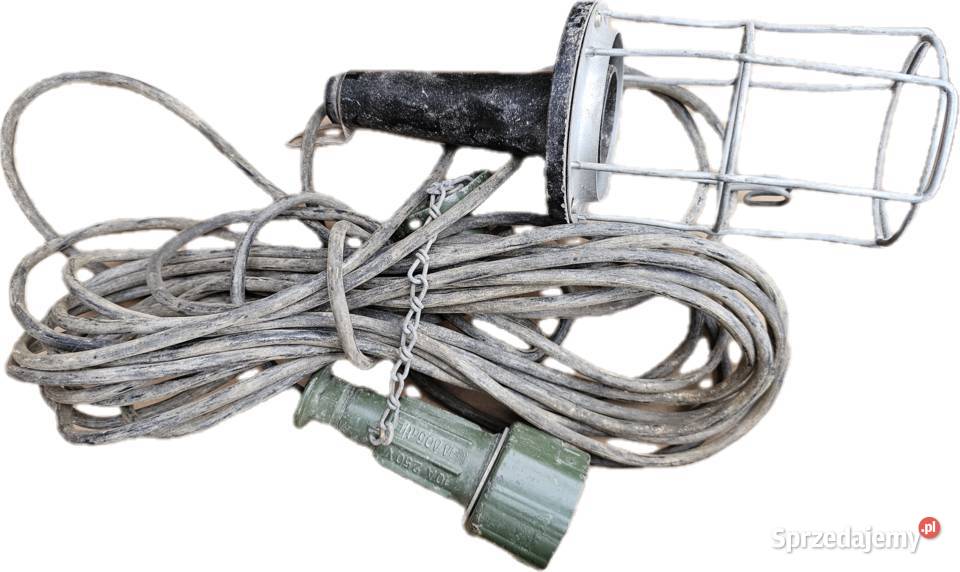 Lampa warsztatowa kanałowa wojskowa 12m przewodu sprzedam
