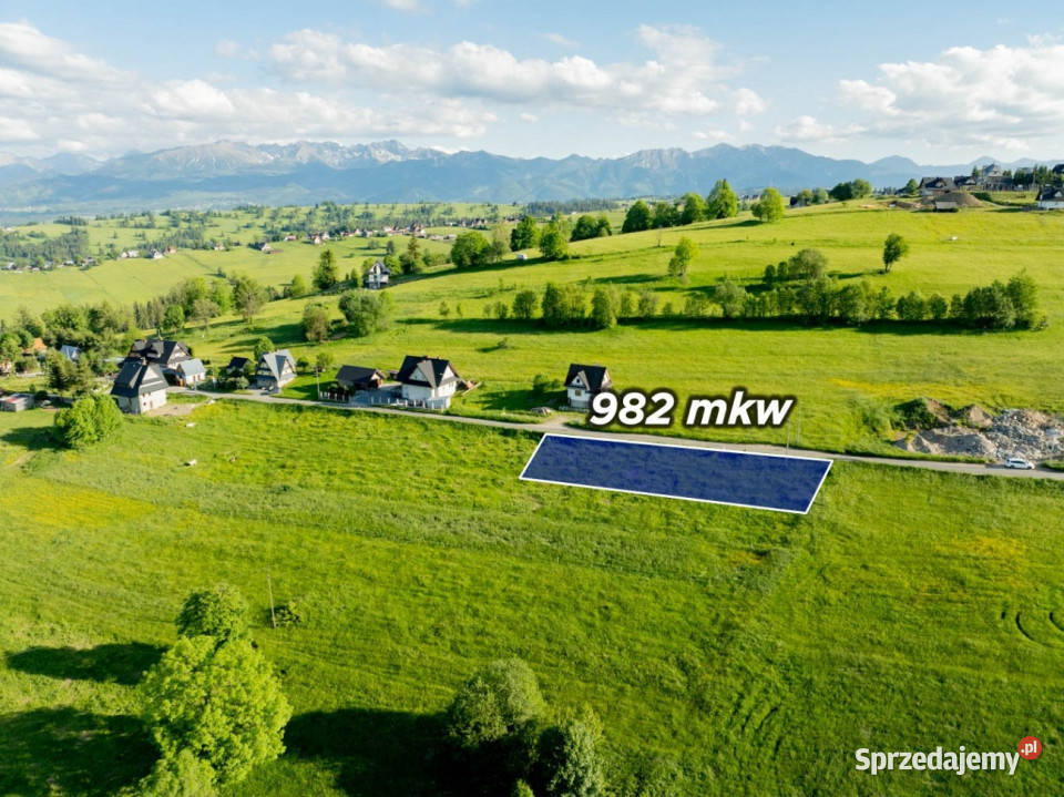 Działka budowlana drodze gminnej Sierockie 982m2
