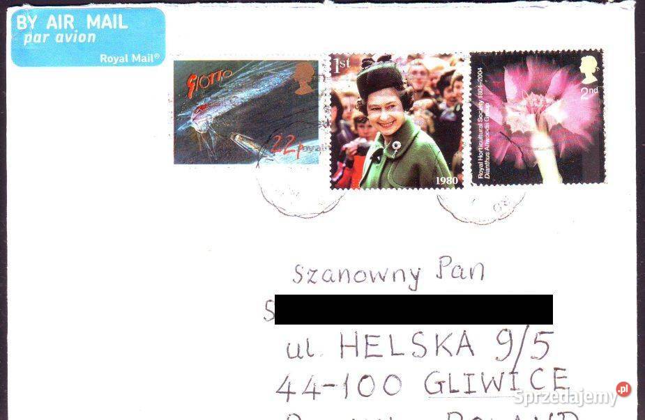 Kop z koresp filat Anglia Polska 2022 2 Gliwice sprzedam