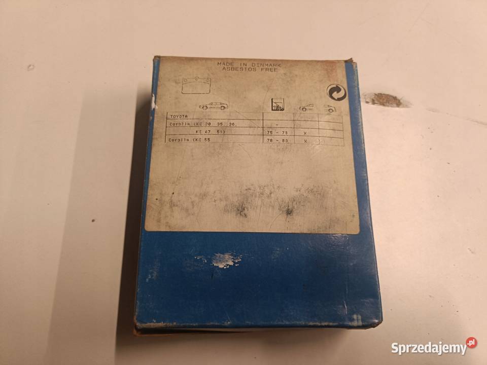 Toyota Corolla E30 PRZEDNIE KLOCKI HAMULCOWE lubelskie Rudka