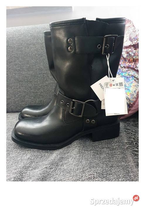 RESERVED PREMiUM buty SkÓRZANE botki kozaki Damskie Leszno