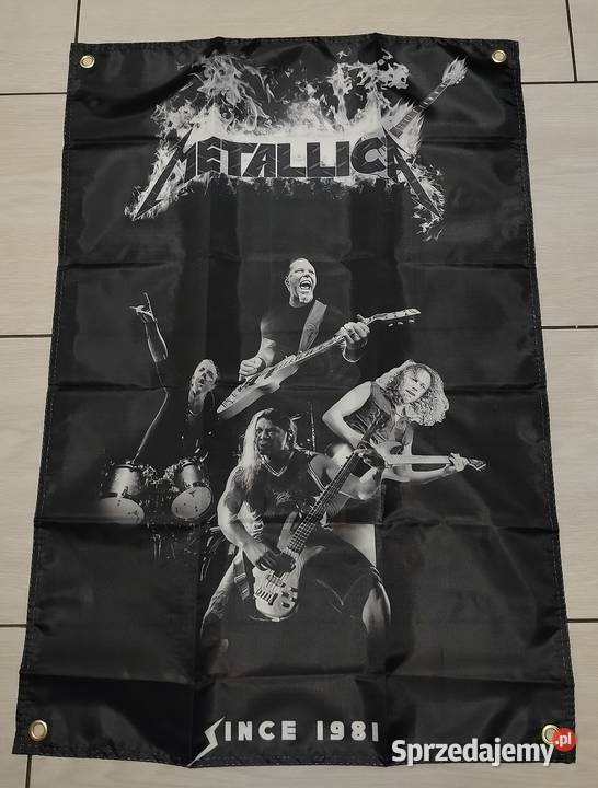 Baner plakat materiałowy 90x60 Metallica Gadgety motoryzacyjne Gniezno