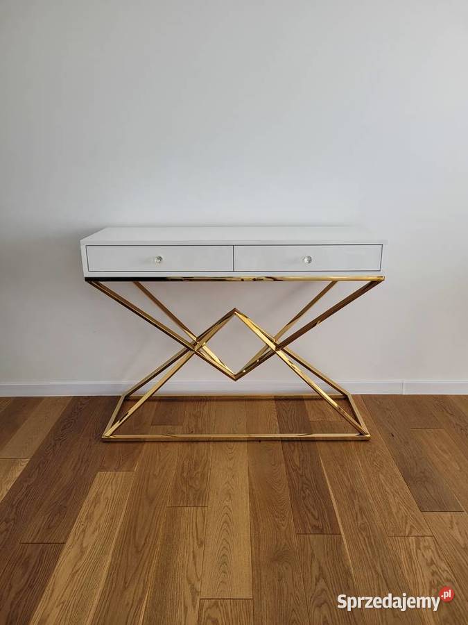 KONSOLA DIAMOND ZŁOTA PODSTAWA GLAMOUR AKANT Gierałtowiczki