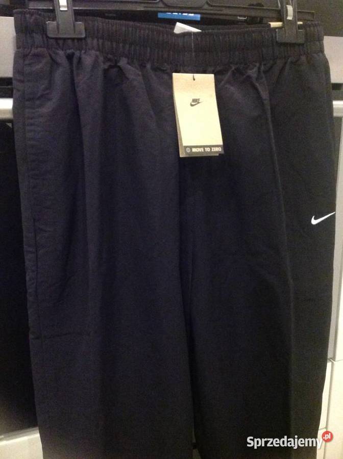 Spodnie Nylonowe Dresowe Damskie NIKE M Czarne Nowa Sól