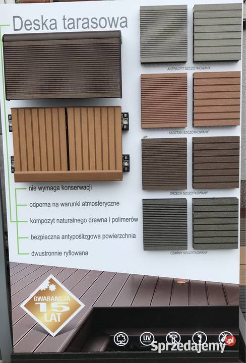 Tarasy kompozytowe skład fabryczny Dostawa cała Architektura ogrodowa Karczew