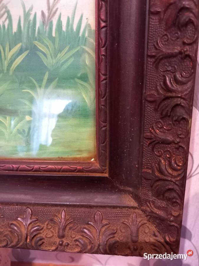 stary obraz olejny duży 635x131 Łódź