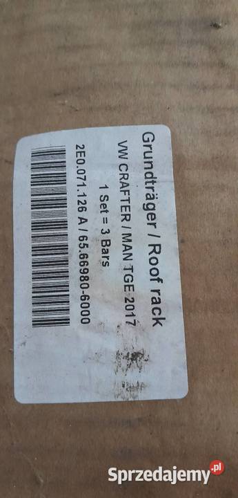 VW Crafter MAN TGA Relingi oryginał nowe w Łódź