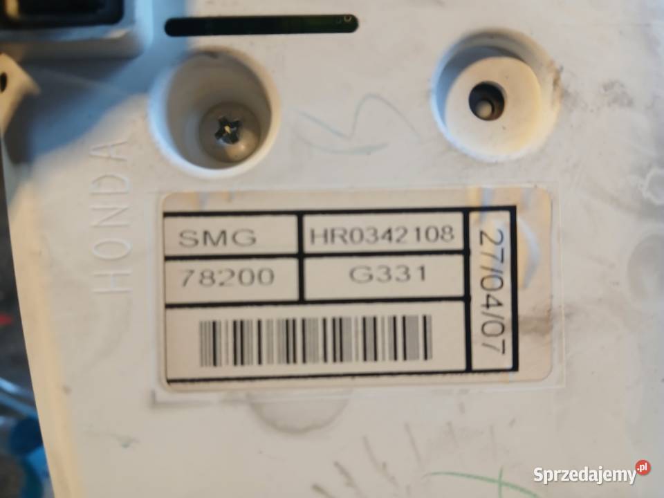 Honda Civic VIII 8 UFO Licznik zegary HR0342108 osobowe Liczniki i zegary Radłów