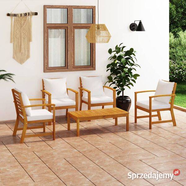 vidaXL 5cz zestaw wypoczynkowy do ogrodu mazowieckie