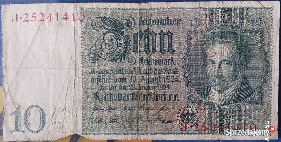 10 Marek Niemcy 1929 r seria PZ sprzedam