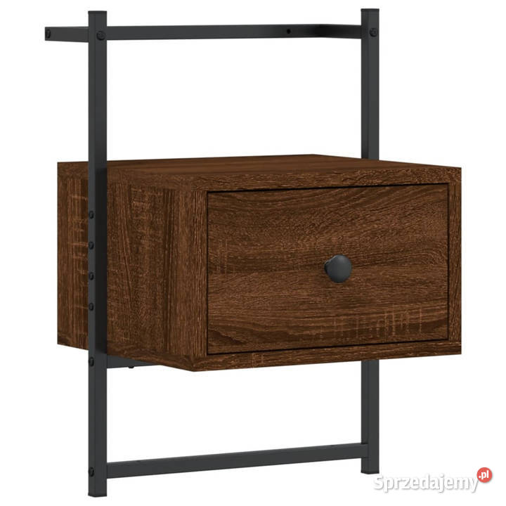 Szafka nocna wisząca brązowy dąb 35x30x51 mazowieckie Warszawa