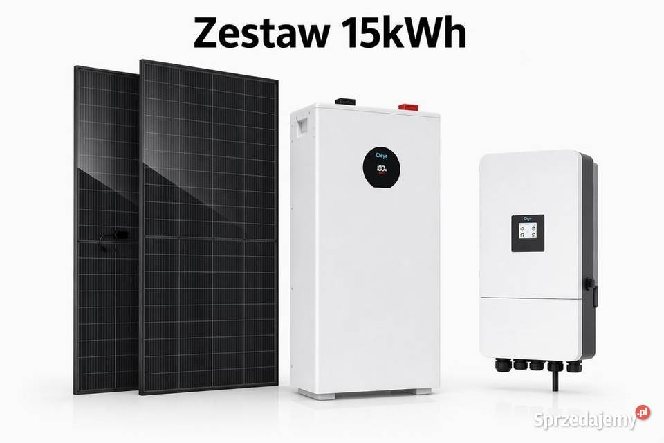 Zestaw budżetowy 15kWh LV panele inwerter 3 fazy