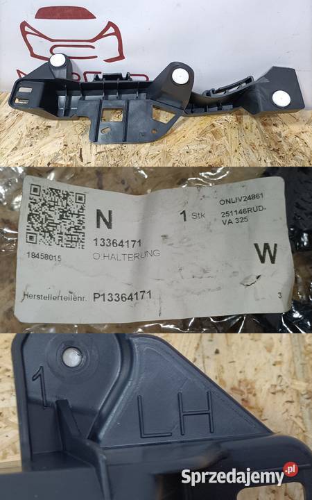 OPEL ADAM ŚLIZG MOCOWANIE UCHWYT ZDERZAK LEWY