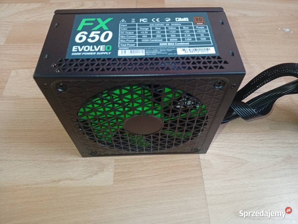 Zasilacz EVOLVEO 650 wat Wąbrzeźno