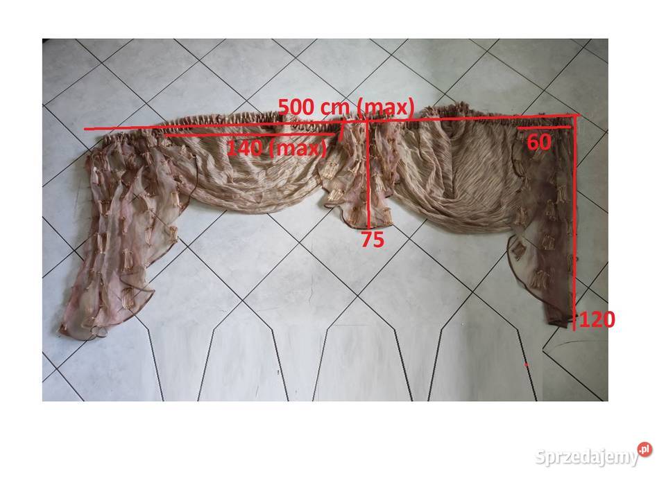 lambrekin firana firanka ozdoba okna stora tiul Kielce