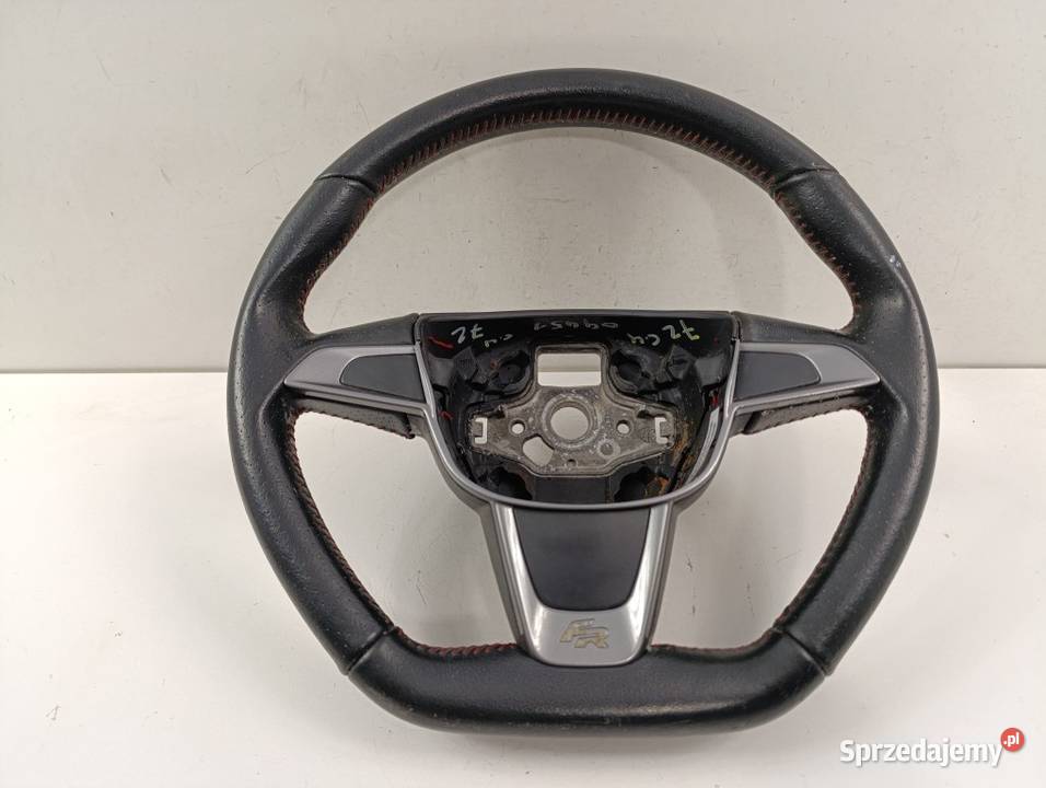 SEAT IBIZA 6J FR LIFT KIEROWNICA SKÓRA CZERWONA Motoryzacja Zbierkowo