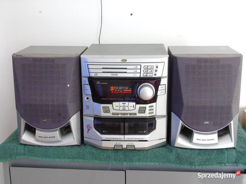Wieża JVC kolumny Radio AUX mocna DOSTAWA Wieże i miniwieże podkarpackie Jasło