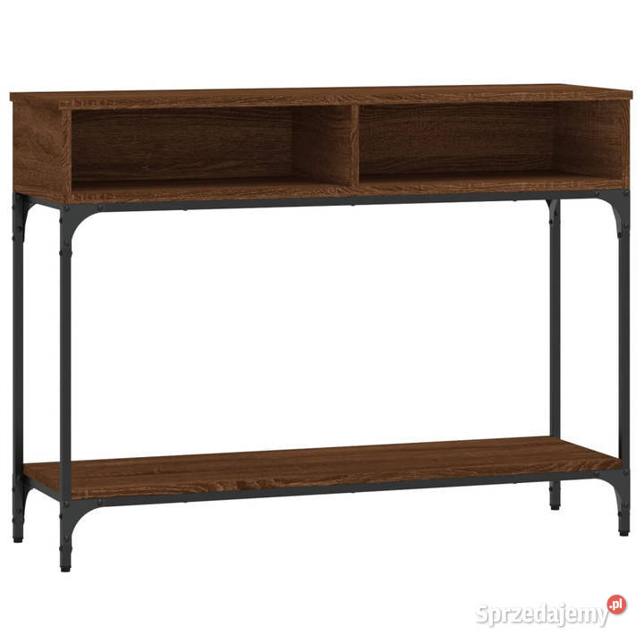 Stolik konsolowy brązowy dąb 100x305x75 WM833392