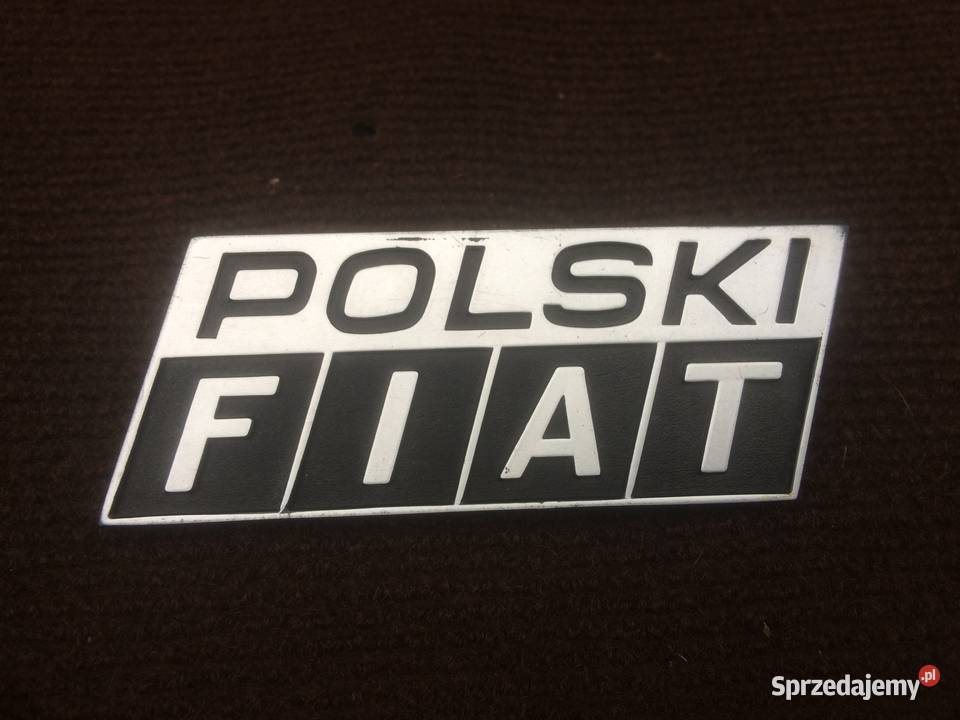 Emblemat POLSKI FIAT znaczek logo napis Fiat Części Kutno