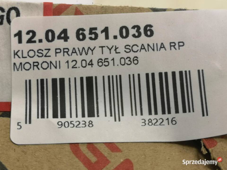 KLOSZ LAMPY PRAWY TYŁ VOLKSWAGEN CRAFTER 2005 lubelskie