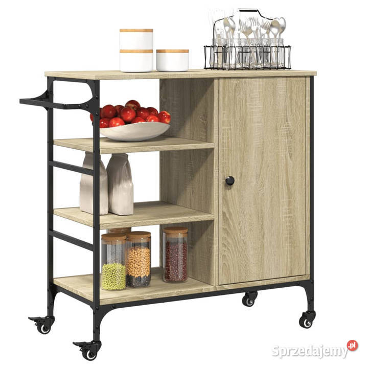 Wózek kuchenny dąb sonoma 875x385x845 WM842387 Warszawa