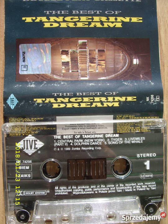 Elektroniczna TANGERINE DREAMTHE BEST OF Kaseta elektroniczna sprzedam