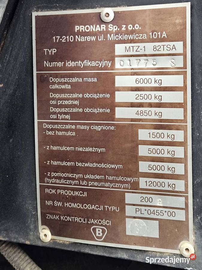 Ciągnik rolniczy Pronar 82TSA Suwałki
