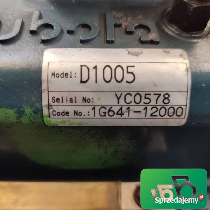 Silnik KUBOTA D1005 10L 235