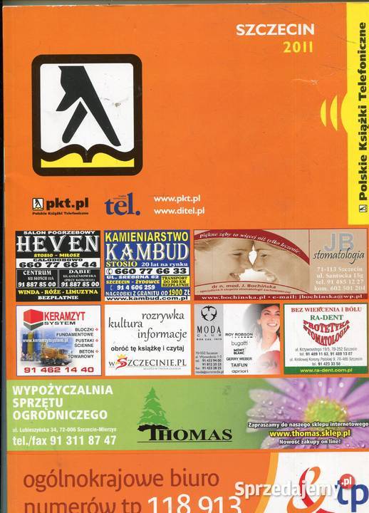 Szczecin 2011 Polskie Książki Telefoniczne Rok wydania 2010 Pozostałe
